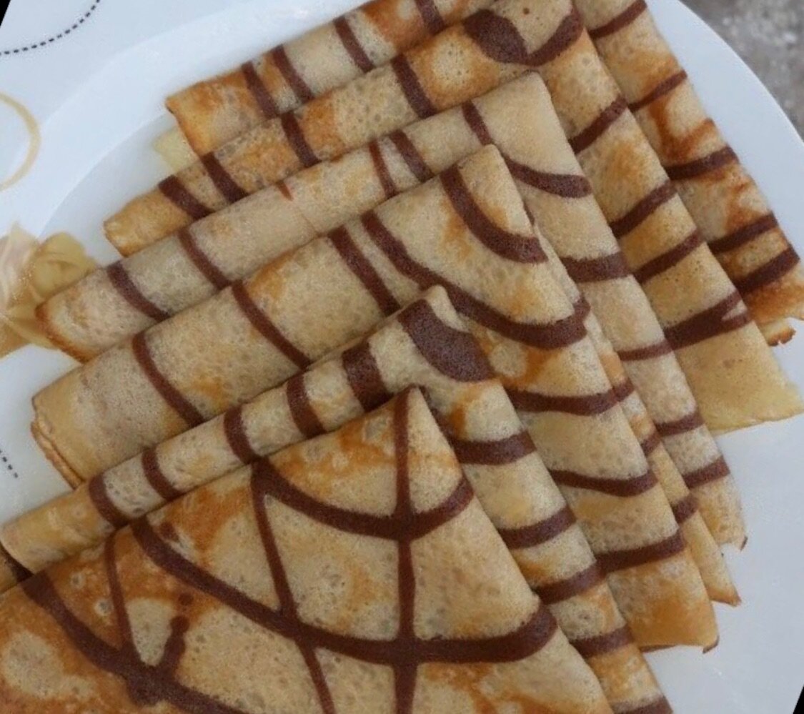 Crêpes marbrées
