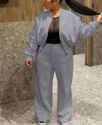 Two piece suit grey