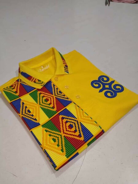 African Print Unisex Lacoste with customize embroidery
