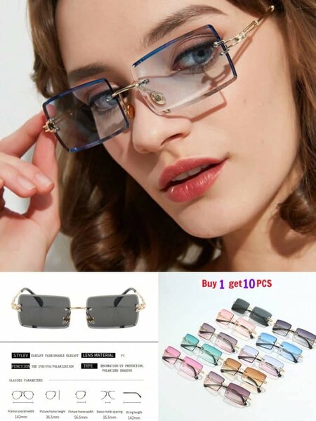 Lunettes de soleil carrées élégantes