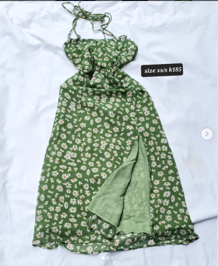 green dress