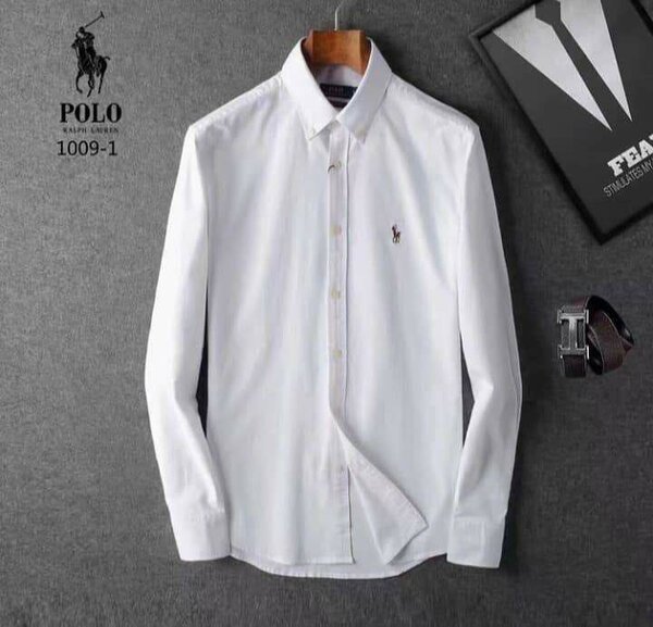 *Oxford Long Sleeves POLO Shirt