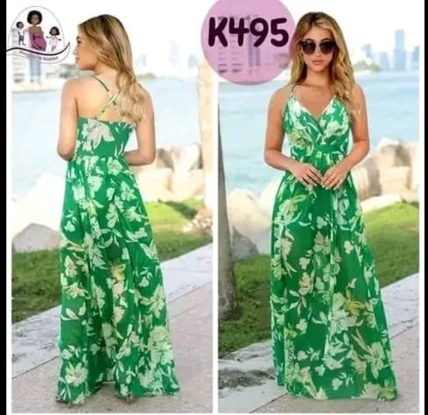 Long Green Dress