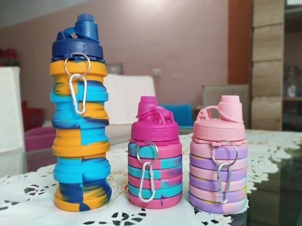 Gourde pliable colorée