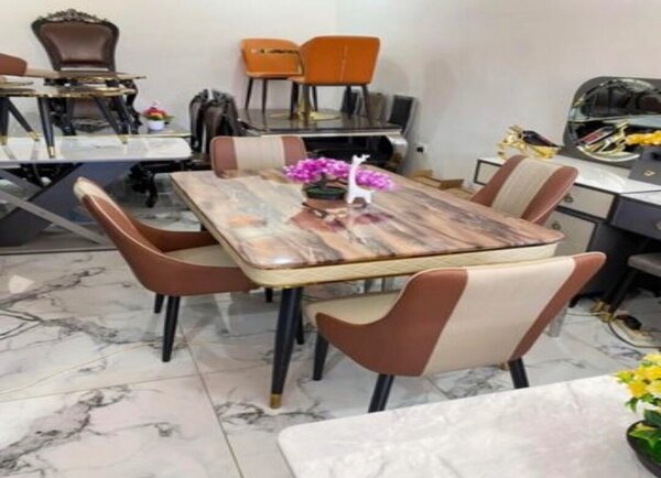 Two Tone Marble Dinning Table