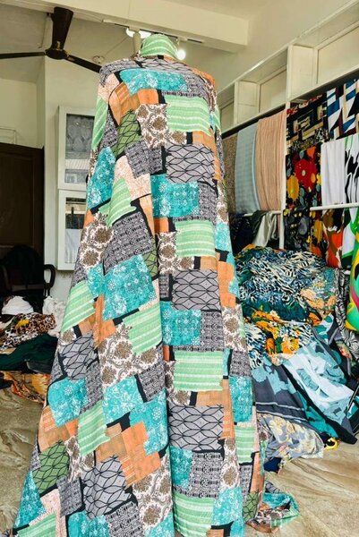 Rayon silk fabric
