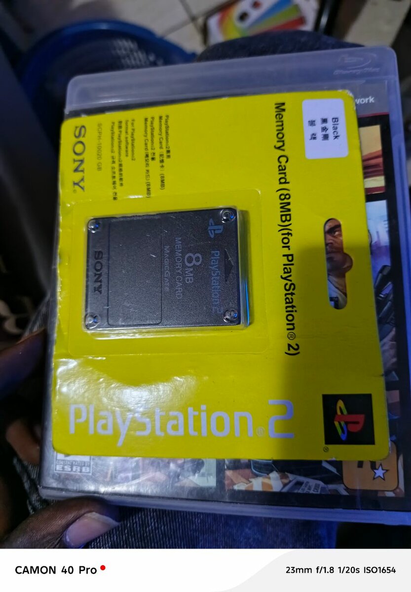 Carte Mémoire PS2 Sony 8MB