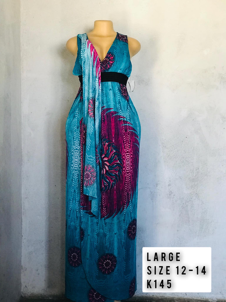 Robe bleu rouge