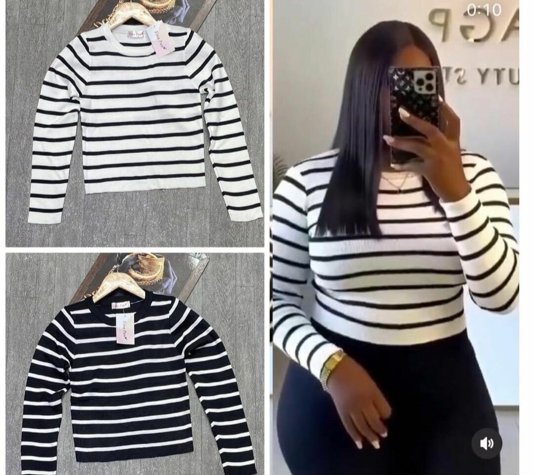 Pull rayé pour femmes