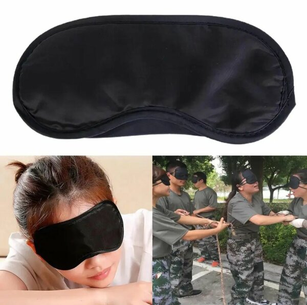 Masques de Sommeil Noirs Doux - Couvre-yeux Confortables