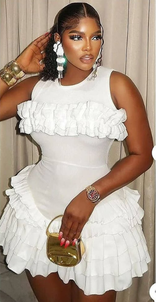 Mini dress white