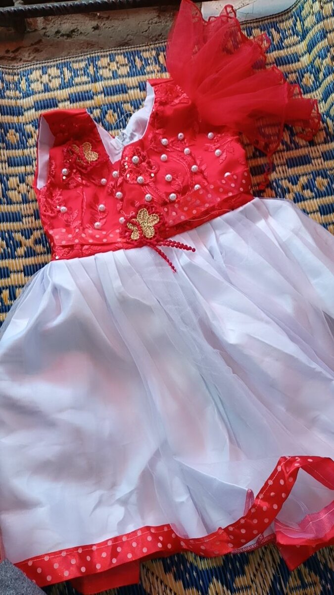 Robe de Fête Enfant Rouge