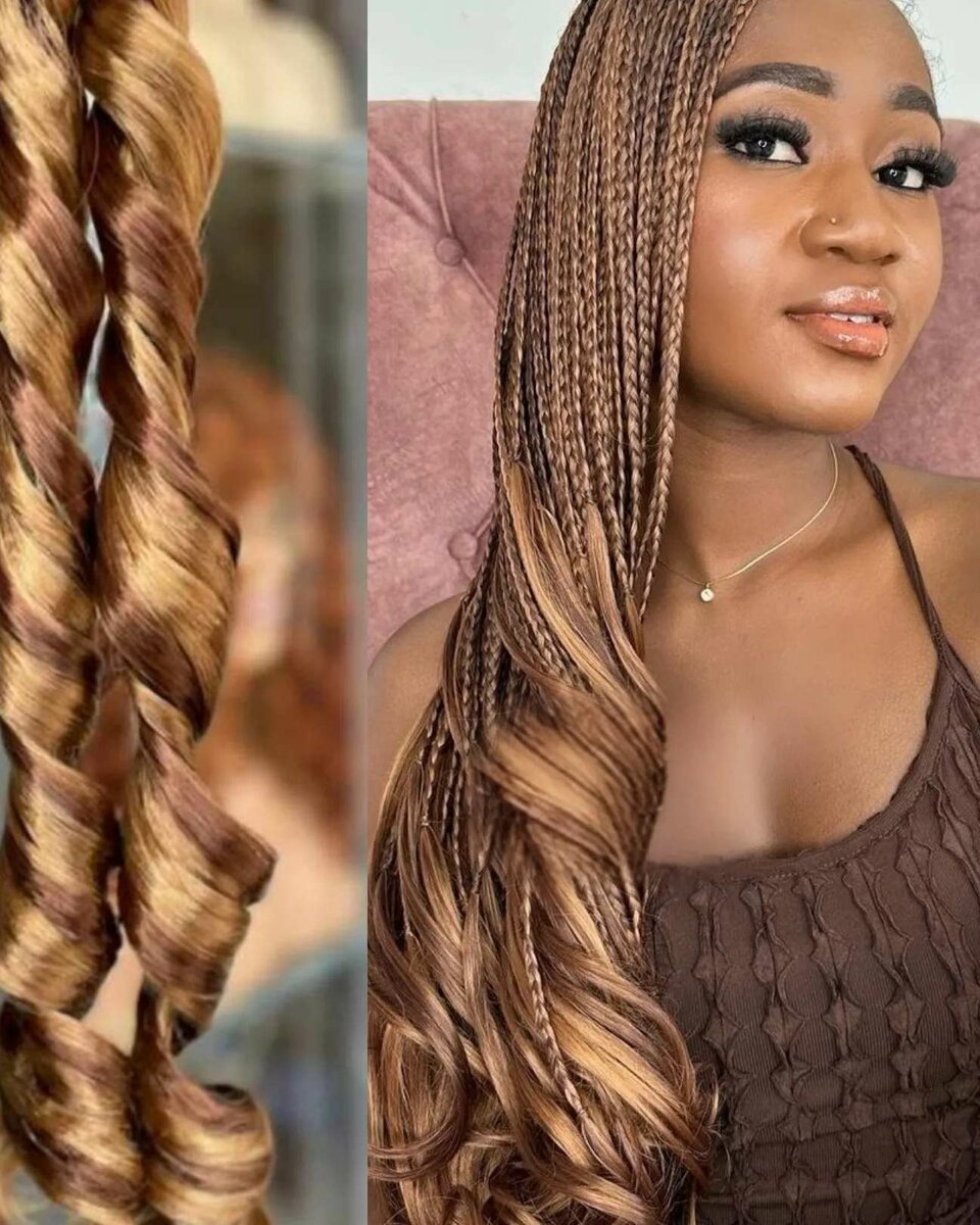 French Curly braid
