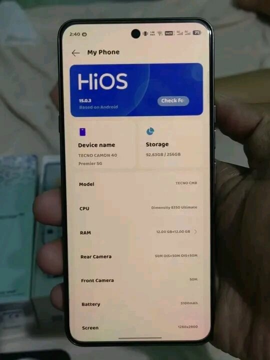 TECNO Camon 40 Premier 5G