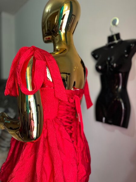 Red women dress