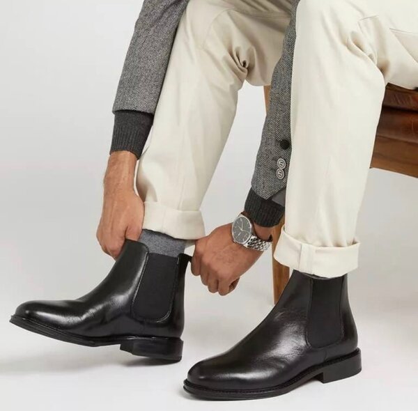 Bottes Chelsea en cuir élégant