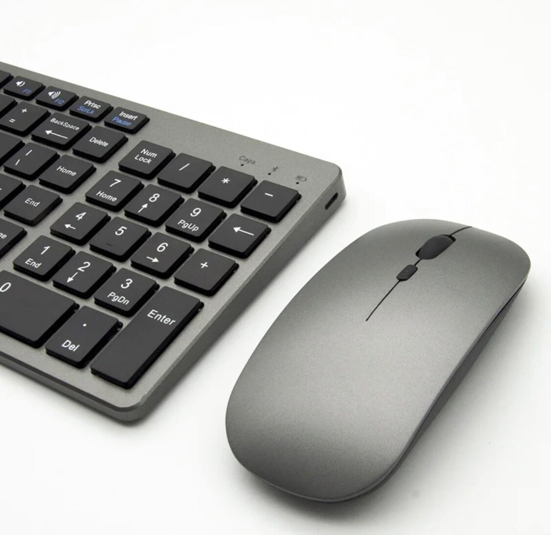 Clavier AZERTY ultra fin + Souris combinée, Rechargeable.