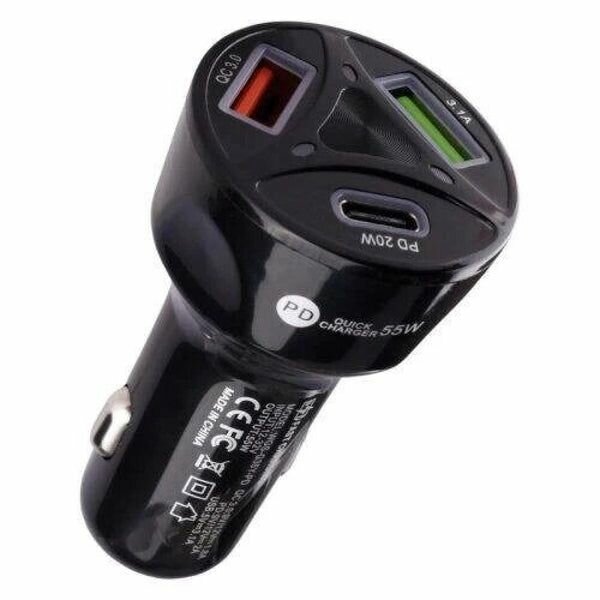 Chargeur allume-cigare rapide 55W