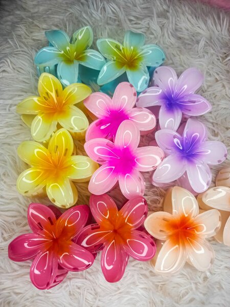 Trendy flower clawclip