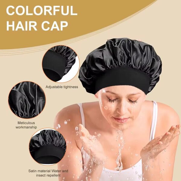 Bonnet en satin ajustable