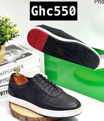 black sneakers