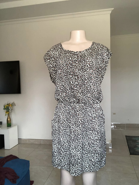 Dress blanc gris