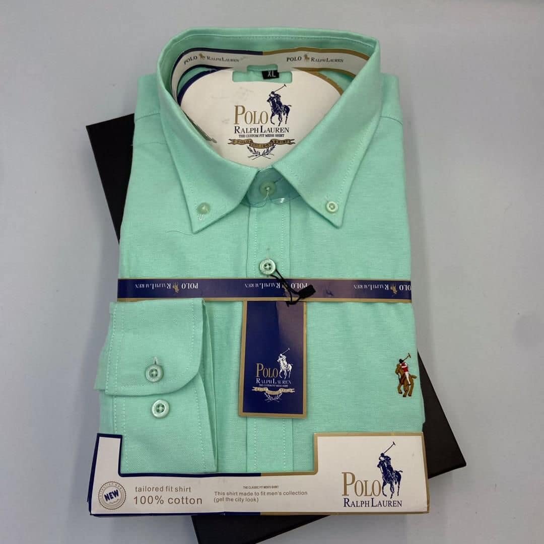 green polo shirt
