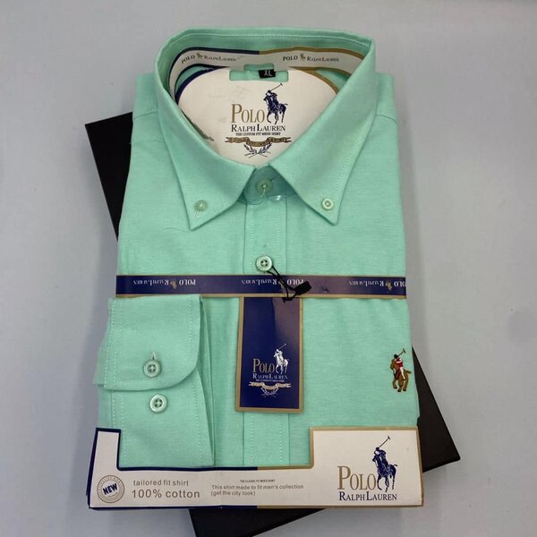 green polo shirt