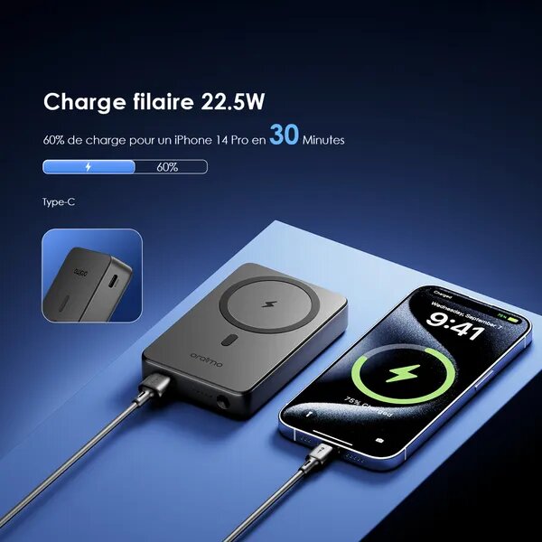 Oraimo powerbank magnétique