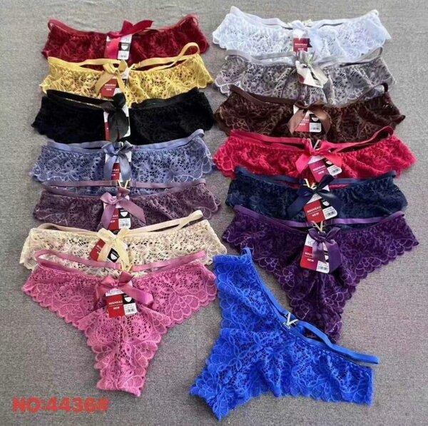 Lot de 6 caleçons dentelle