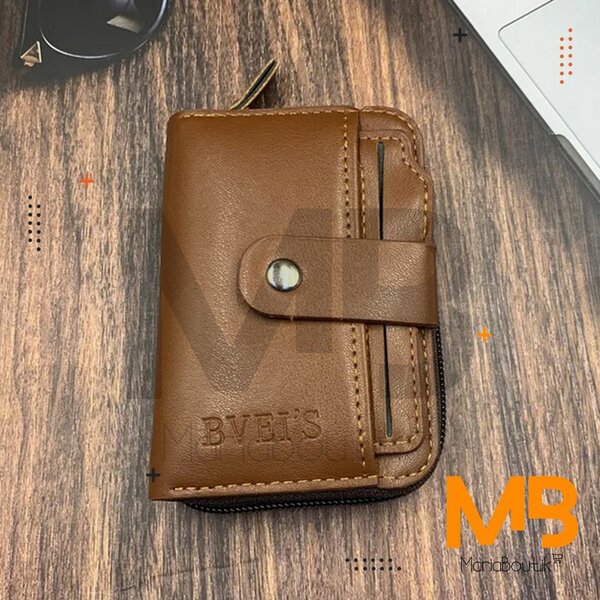 MBK Porte-carte Homme Marron