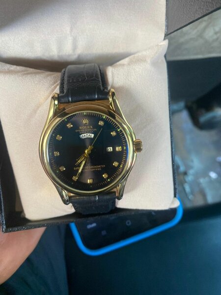 Rolex leather watch