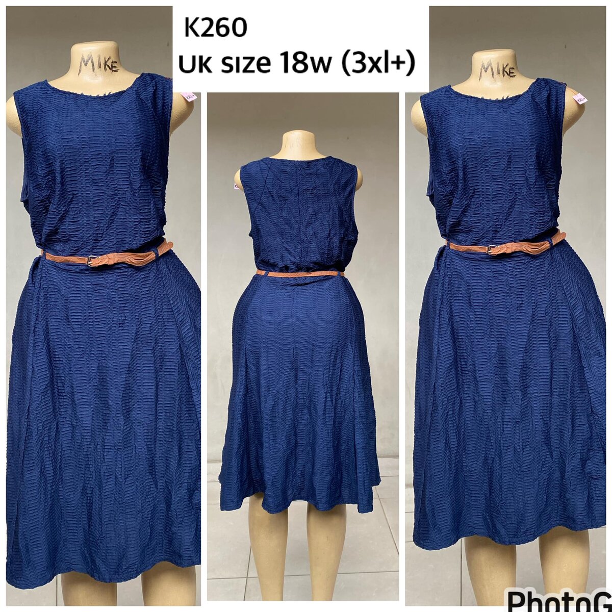 blue dress