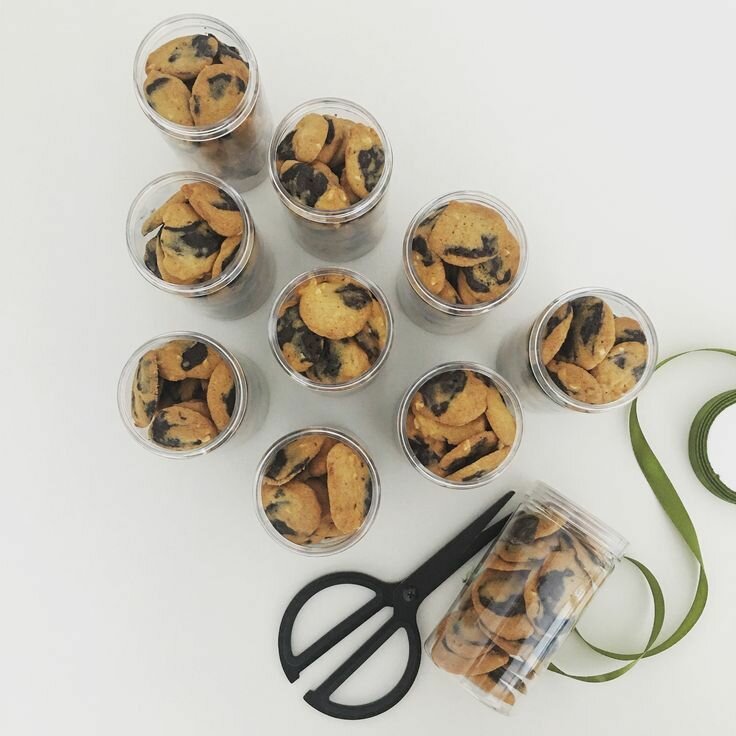 Minis cookies en boîte