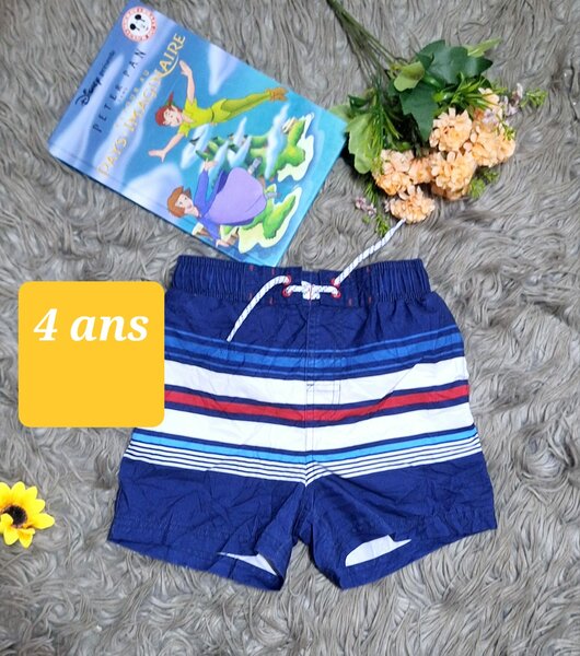 Short Hawai bleu