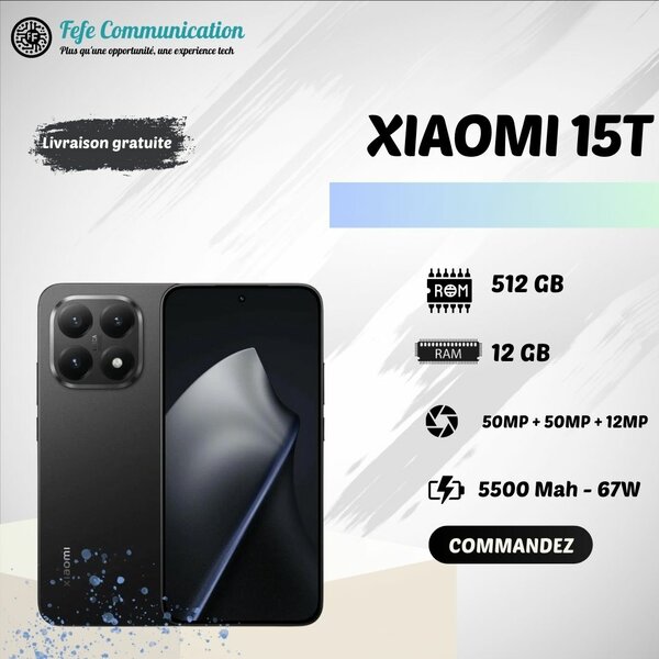 Xiaomi 15T - 512GB, 12GB RAM