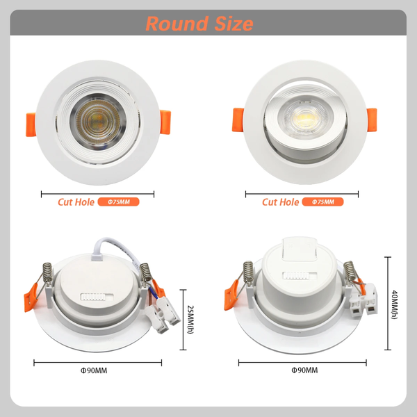 Spot LED encastré 5W