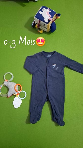 Grenouillère Bébé 0-3 Mois