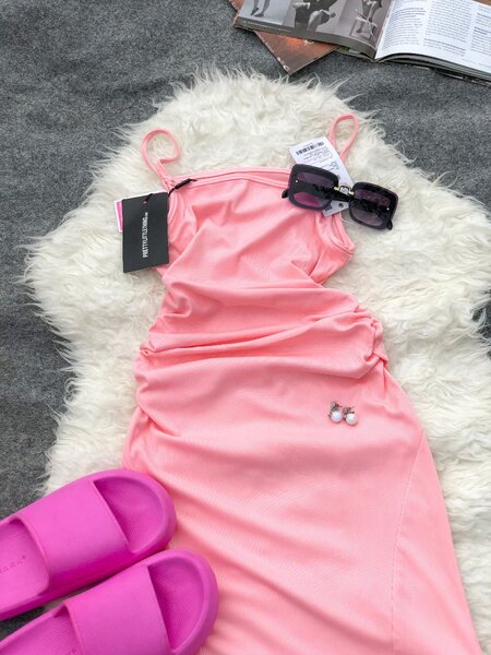 Pink maxi dress