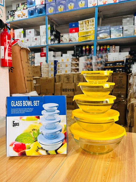 Set de bols en verre avec couvercles