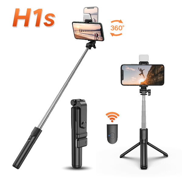 Trépied 1m + light Selfie H1S