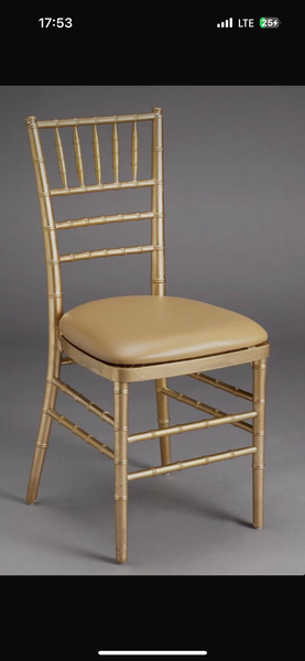 Chaise chiavaris dorée