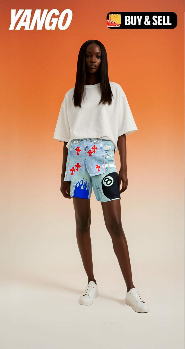 Shorts en jean imprimés tendance