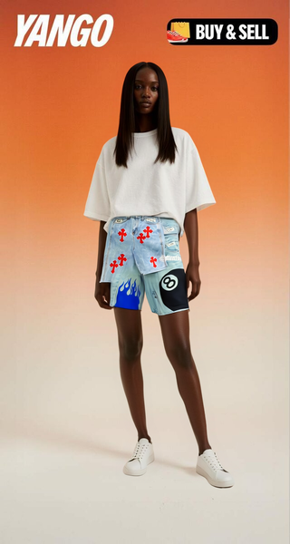 Shorts en jean imprimés tendance