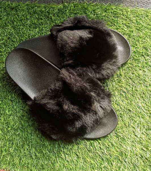 Fluffy slippers