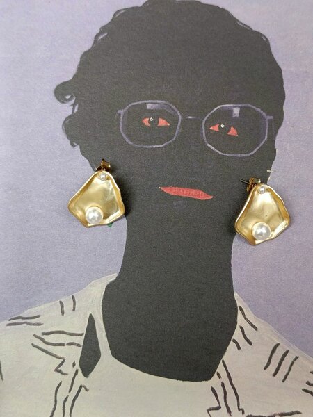 Boucles d'oreilles perlées chic