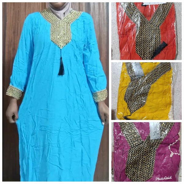 Robe coton et grand voile