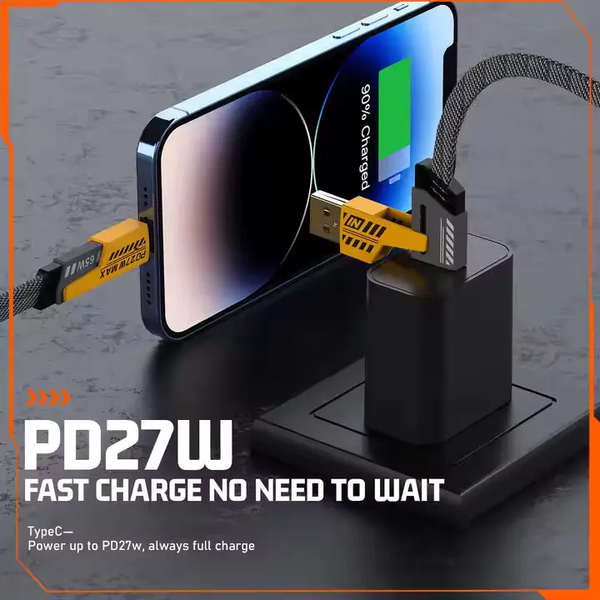 Câble USB-C 65W PD27W Max