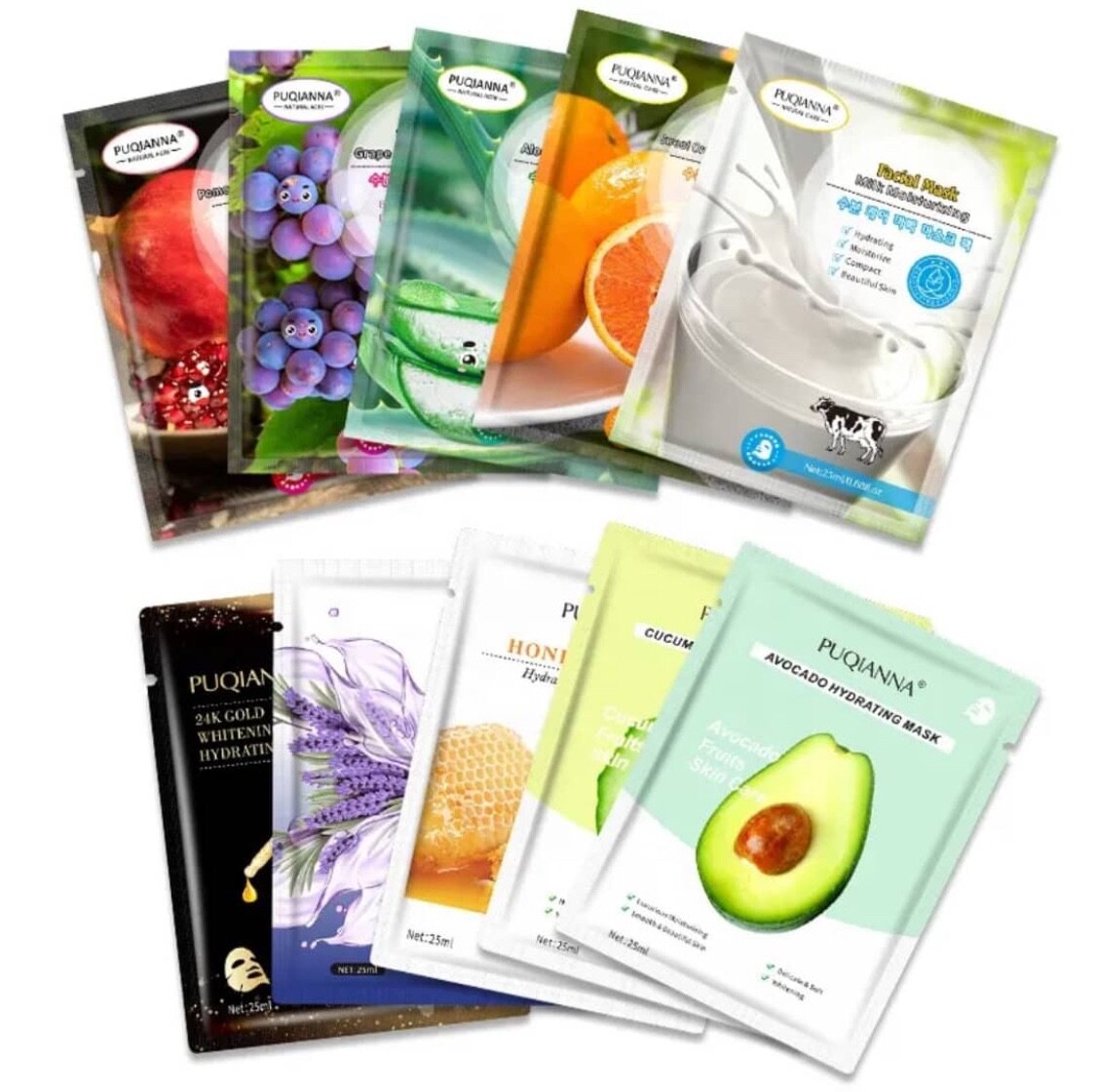Masque de visage *10