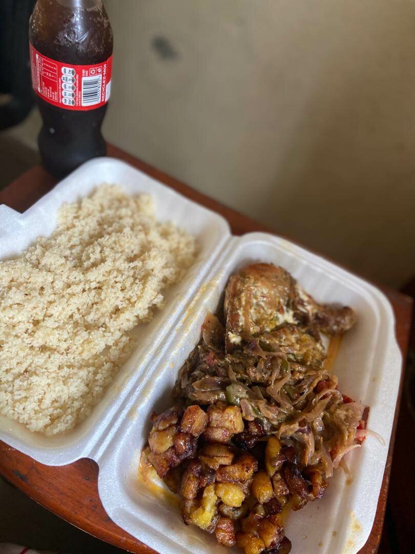 Poulet mayo alloco et attieke